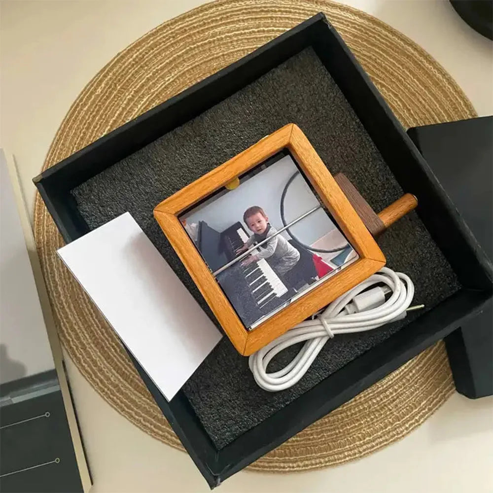 Custom Hand-cranked Photo Flipbook Box, Personalized Photo Flipbook Frame Animation Machine, Unique Valentines Day Gifts